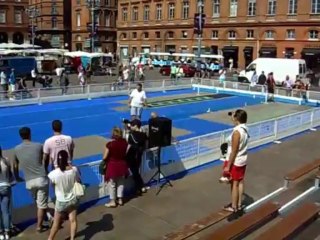 Démonstration de la boule lyonnaise place du Capitole à TOULOUSE le 31/08/2013