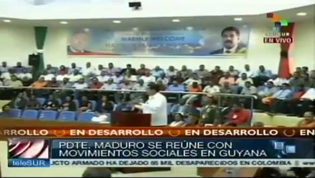 Presidente Maduro se reúne con movimientos sociales de Guyana