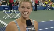 Camila Giorgi intervista Post Partita contro Wozniacki  - Us Open 2013 - Livetennis.it