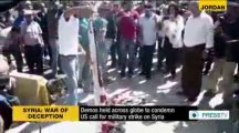 'US flags burning again! / HANDS OFF SYRIA!' [1-Sept-2013 PressTV]