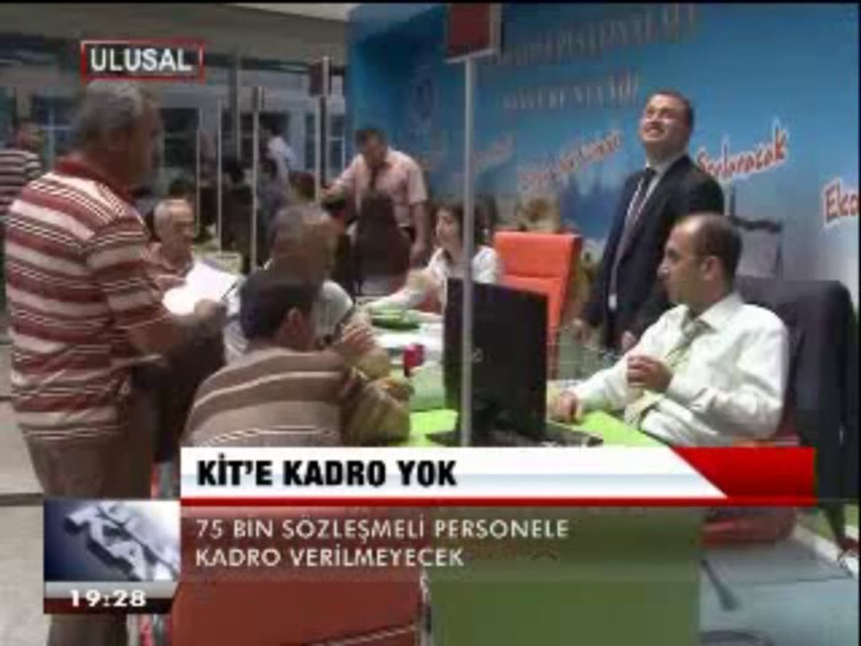 KİT'E KADRO YOK