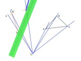 Construire l’image du triangle ABC par la rotation de centre O et d’angle 60 degrés