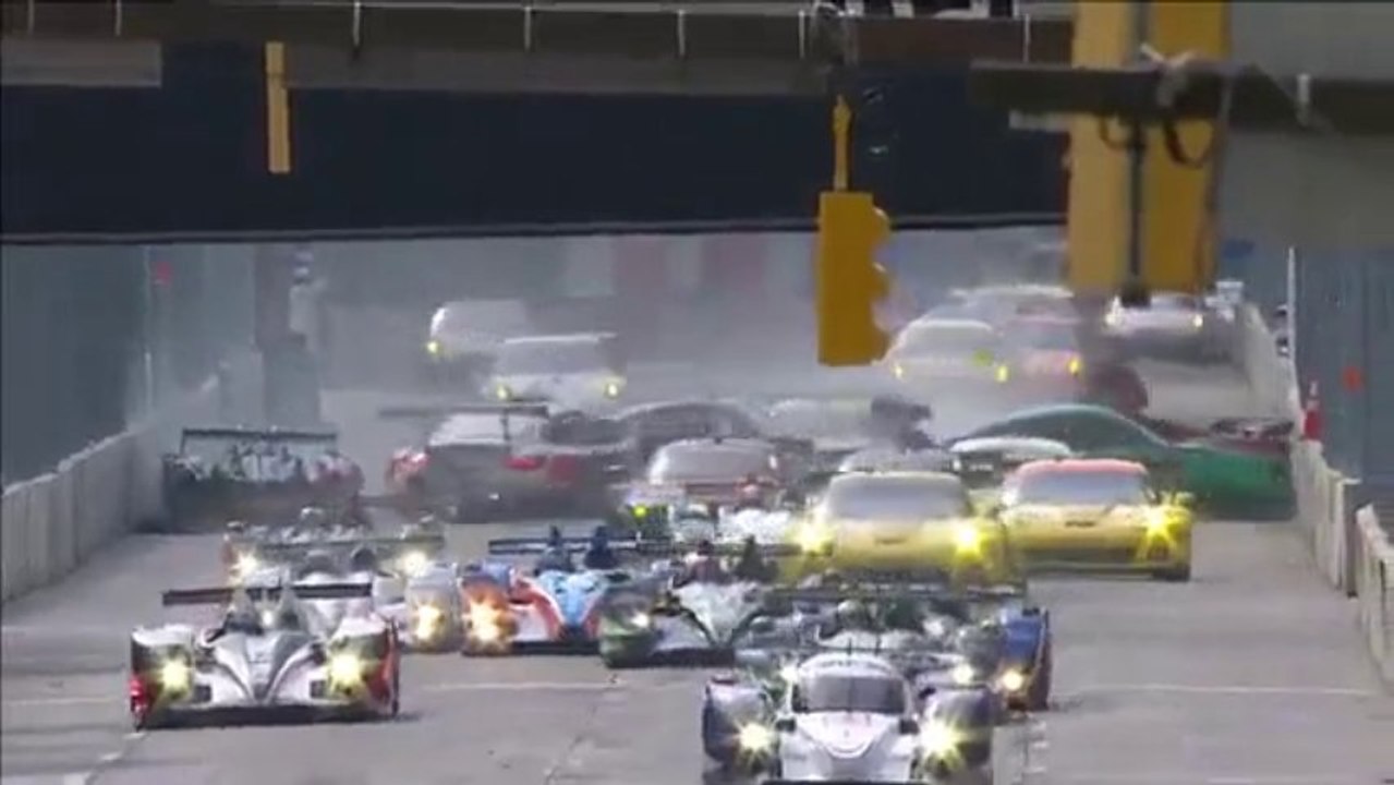 ALMS Baltimore 2013 Huge crash start