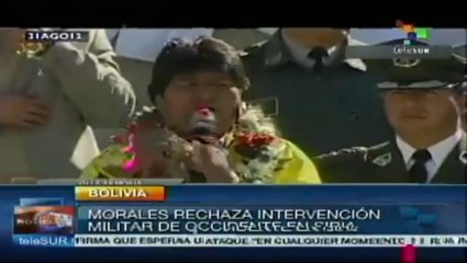 Evo Morales repudia eventual intervención de EE.UU. en Siria