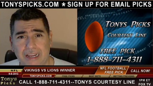 Detroit Lions vs. Minnesota Vikings Pick Prediction NFL Pro Football Odds Preview 9-8-2013