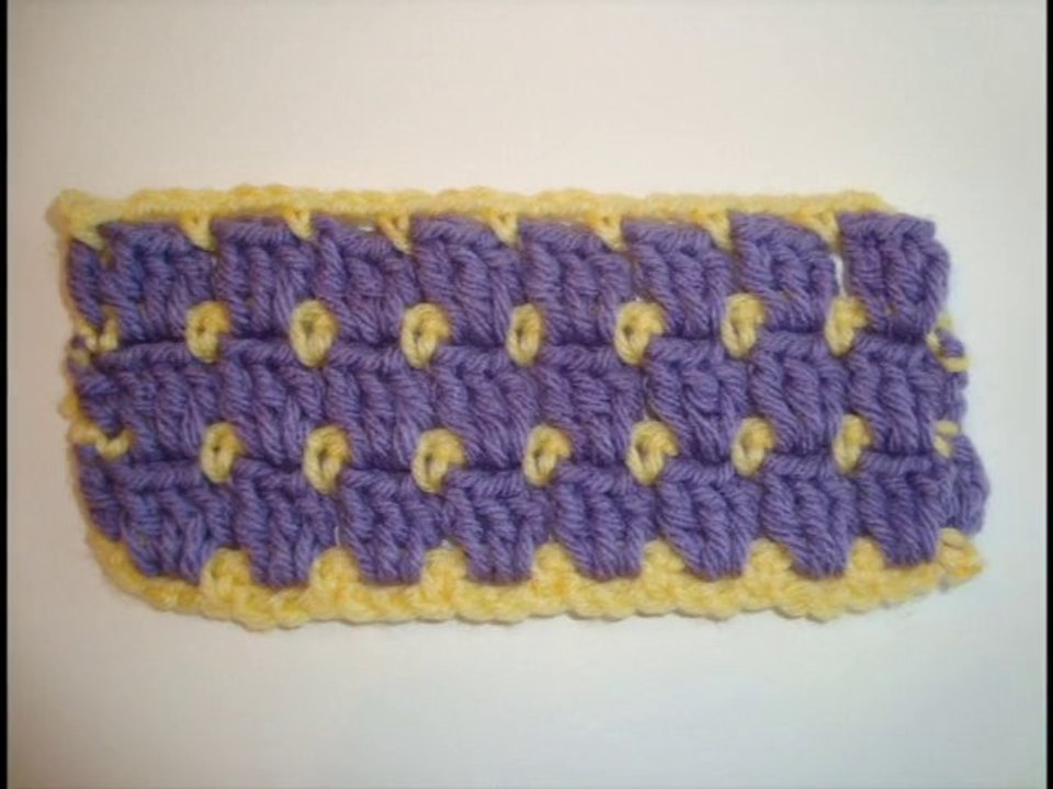 How to Crochet Dot Stitch Part 1