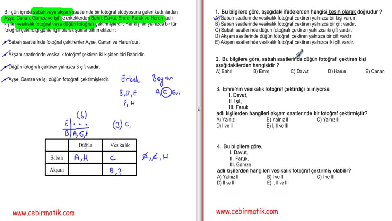 ales - dgs - kpss ye hazırlık amaçlı sözel mantık örnek soru çözümü-1