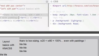 02 KNACSS Layout basics