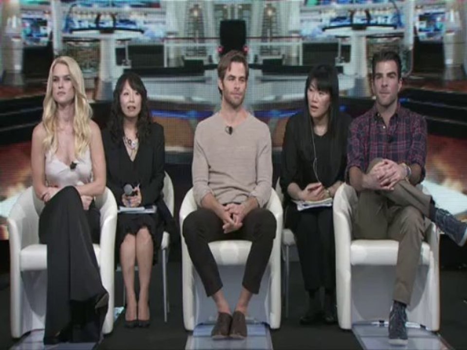 Zach Quinto Chirs Pine Alice Eve STID Tokio Press Conference 08/13/2013