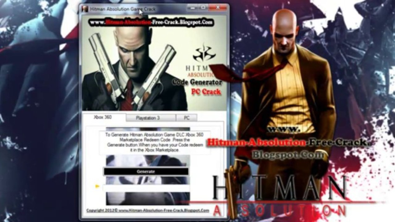 Free Giveaway Hitman Absolution Redeem Codes - Xbox 360 / PS3