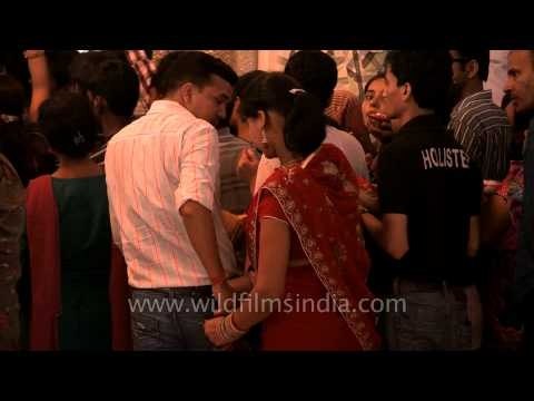 Mass members gather at Birla Mandir on Janmashtami