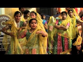 Kids performing Radha Khrishna Rass Leela on Janmashtami