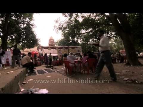 Love feast on the occassion of Janmashtami outside the Birla Mandir