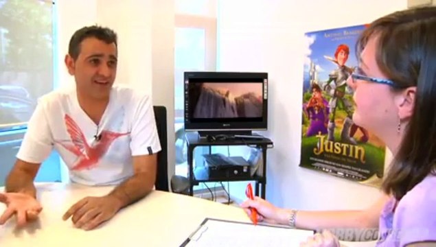 Justin y la Espada del Valor (HD) Entrevista de Antonio Banderas, Inma Cuesta y Manuel Sicilia en HobbyConsolas.com