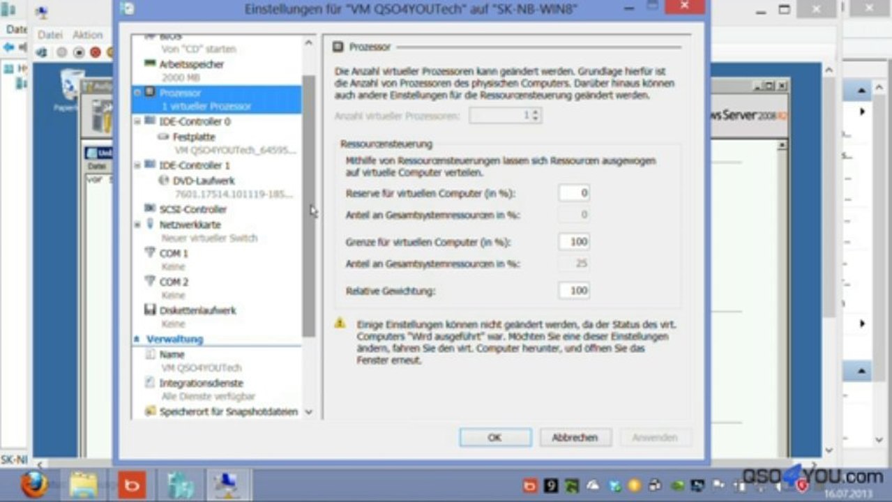 Virtualisieren unter Windows 8 mit Microsofts Hyper-V - QSO4YOU Tech #Tutorial