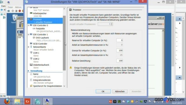 Virtualisieren unter Windows 8 mit Microsofts Hyper-V - QSO4YOU Tech #Tutorial