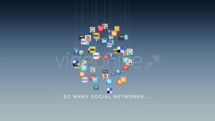 Company Contact Clouds Animation - After Effects Template