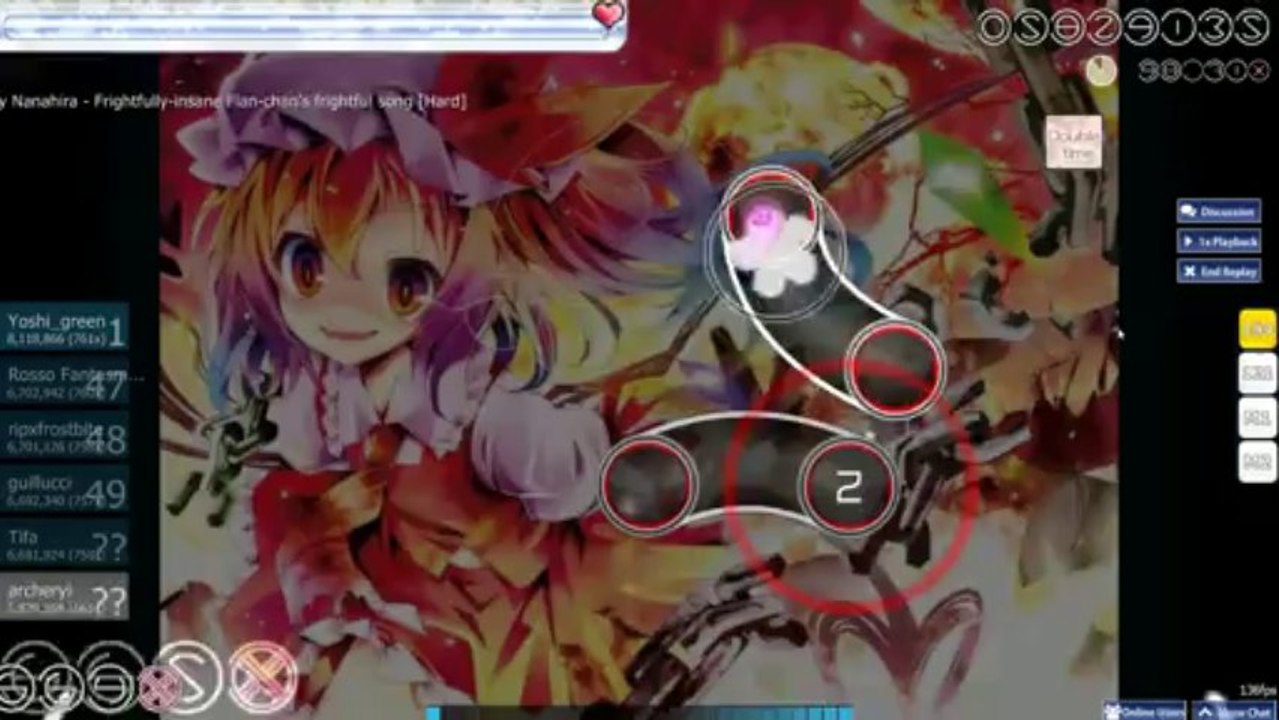 osu! Nanahira - Frightfully-insane Flan-chan's frightful song (Hard) [nya nya nya]