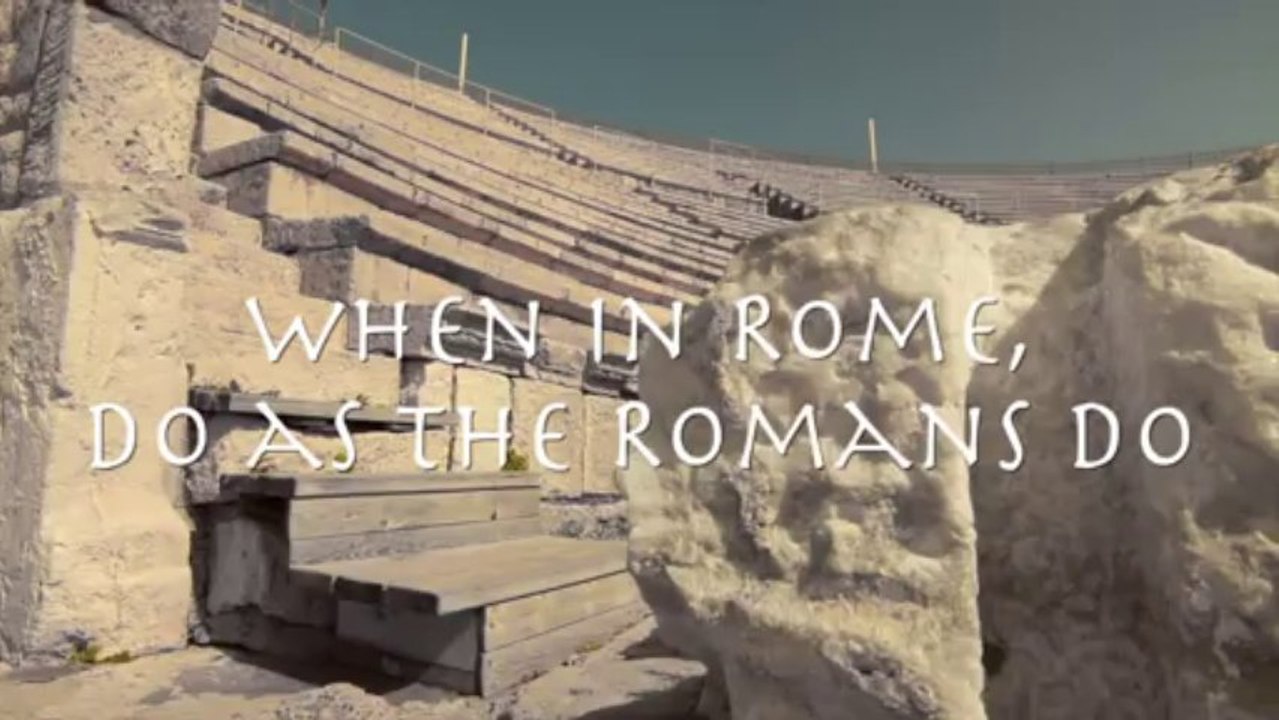 When in Rome, do as the Romans do - Royalty Fre...