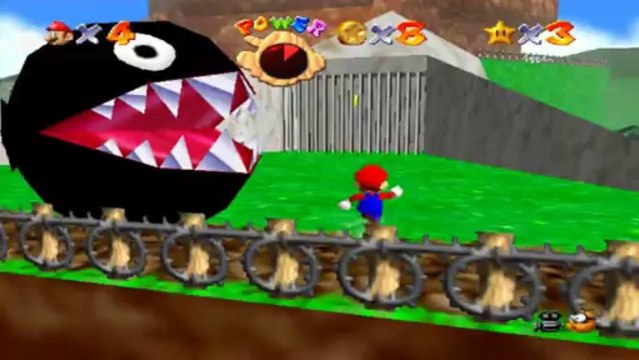Super Mario 64 - Bataille de Bob-Omb - Etoile 4 : Les huit pièces rouges