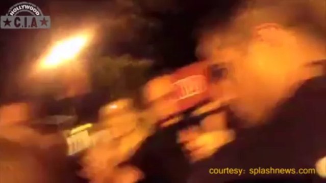 Justin Bieber with fans just before getting attacked