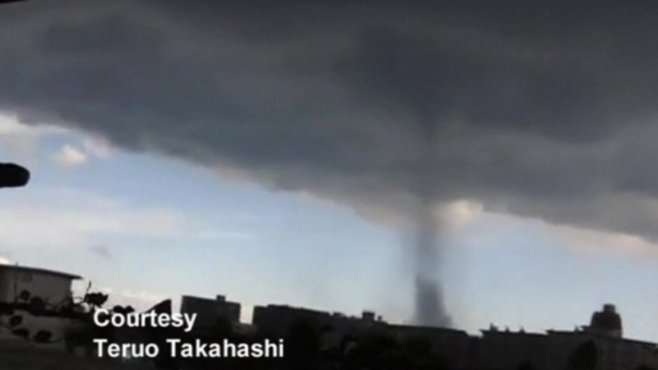 Dozens hurt by Tokyo tornado