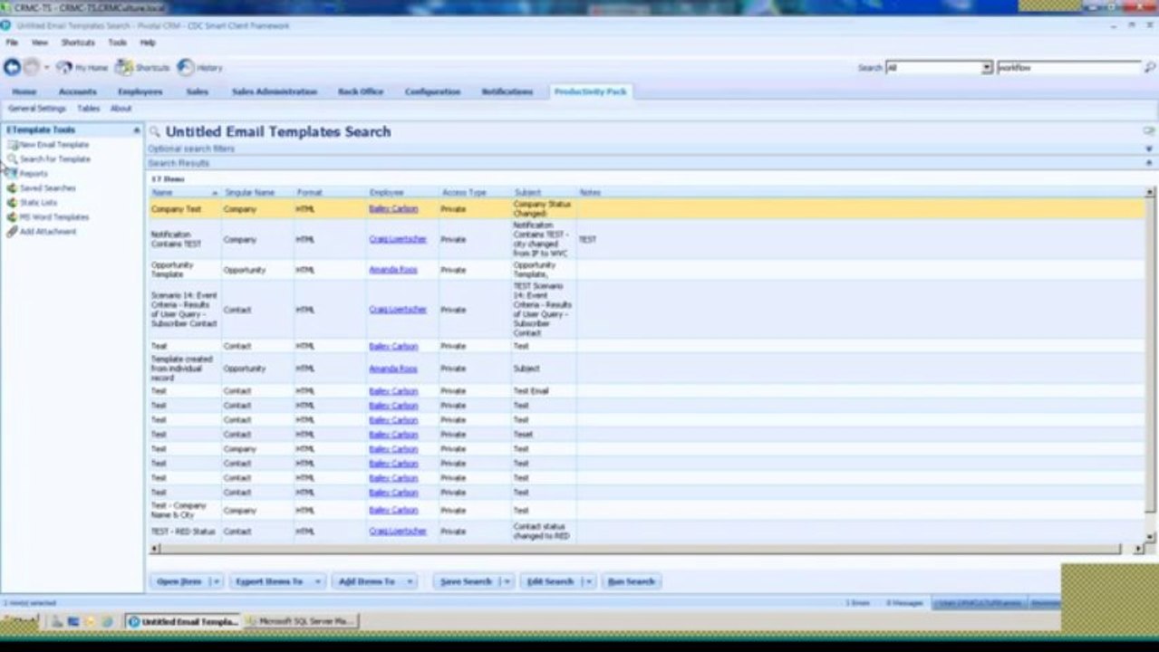 CRMCulture - Productivity Pack Etemplate Search Filters