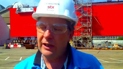 Comment vont être assemblées les pièces portique de STX ?Bertrand du Charlat, responsable du montage du portique