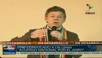 Convoca Santos a un pacto nacional en pro del campo colombiano