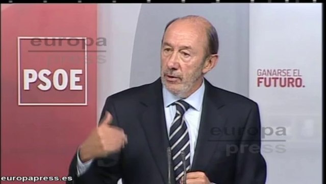 Rubalcaba: Lo peor de la crisis ha pasado