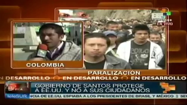 Colombia: campesinos pactan acuerdo parcial pero no levantan el paro