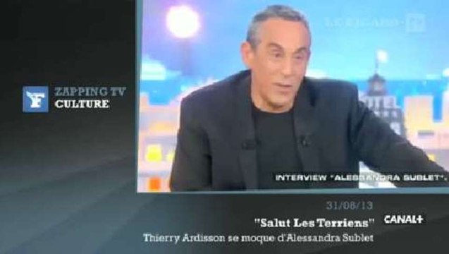 Zapping TV : Thierry Ardisson se moque ouvertement d'Alessandra Sublet