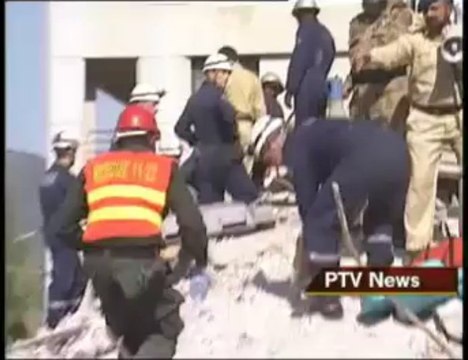 Pakistan Earthquake 2005 Margalla Tower 9 Oct Day 2