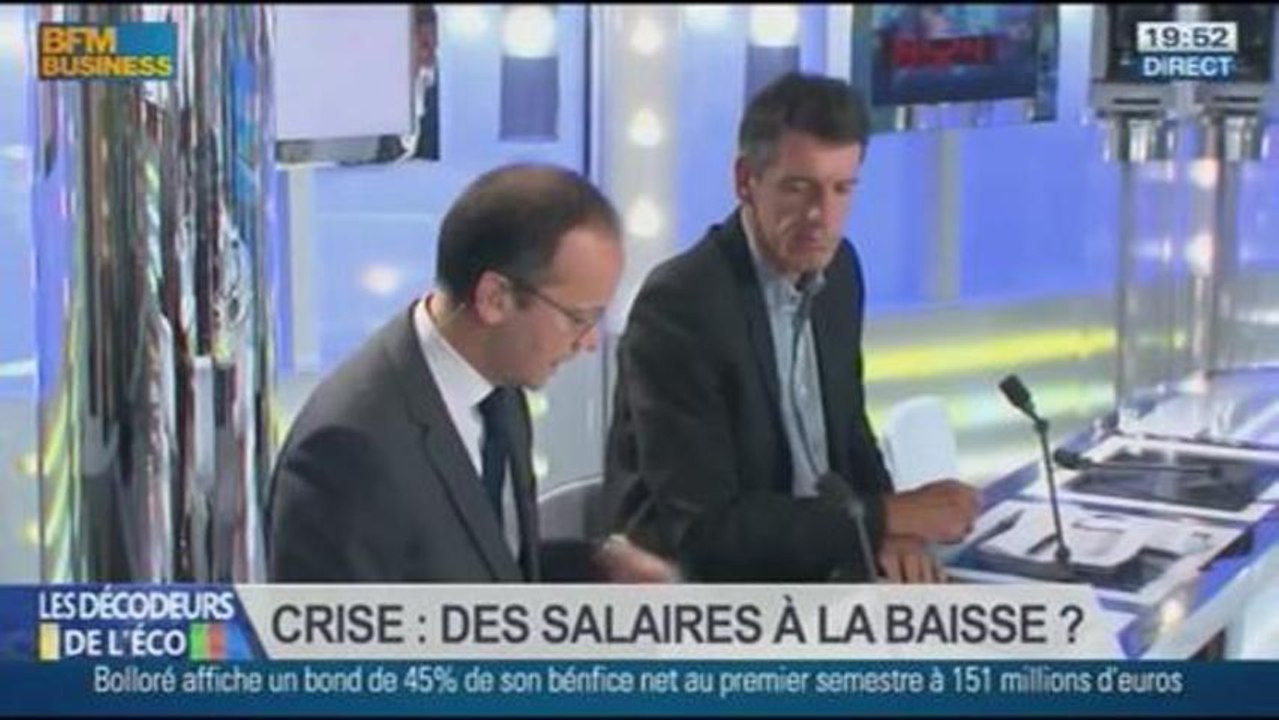 Crise : des salaires à la baisse ? dans Les décodeurs de l'éco - 02/09 3/5