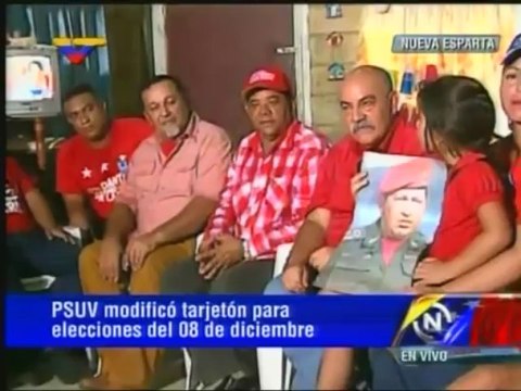 Así será la tarjeta del Psuv para las próximas elecciones