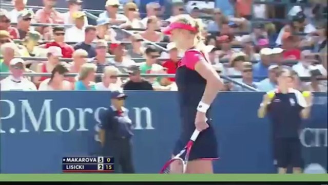 2013 US Open R3 Makarova vs Lisicki Highlights