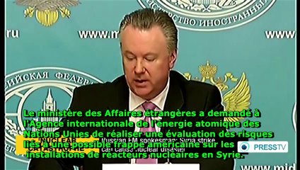 Une frappe militaire contre la Syrie peut conduire à une catastrophe nucléaire.