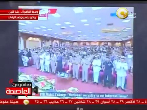 مؤتمر صحفي لعدد من الرياضيين بعنوان رياضيون ضد الإرهاب