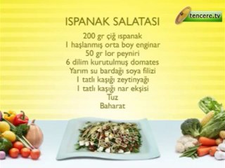 Ispanak Salatasi - Yemek Tarifi