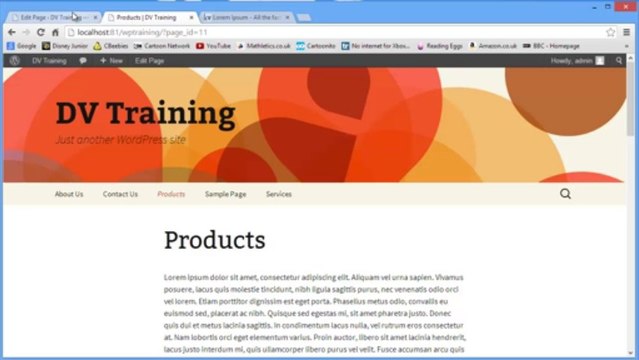 Part 3 - Creating WordPress Pages and Menus In Urdu