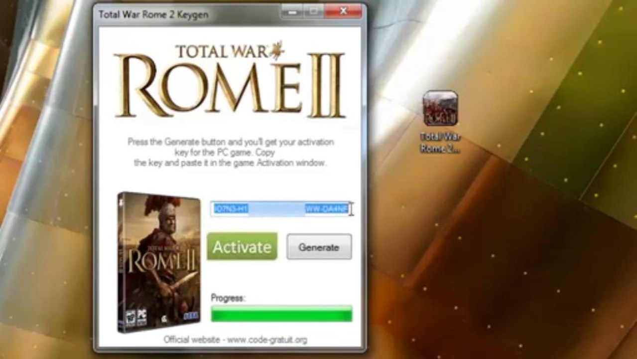 Total War Rome 2 code d'activation