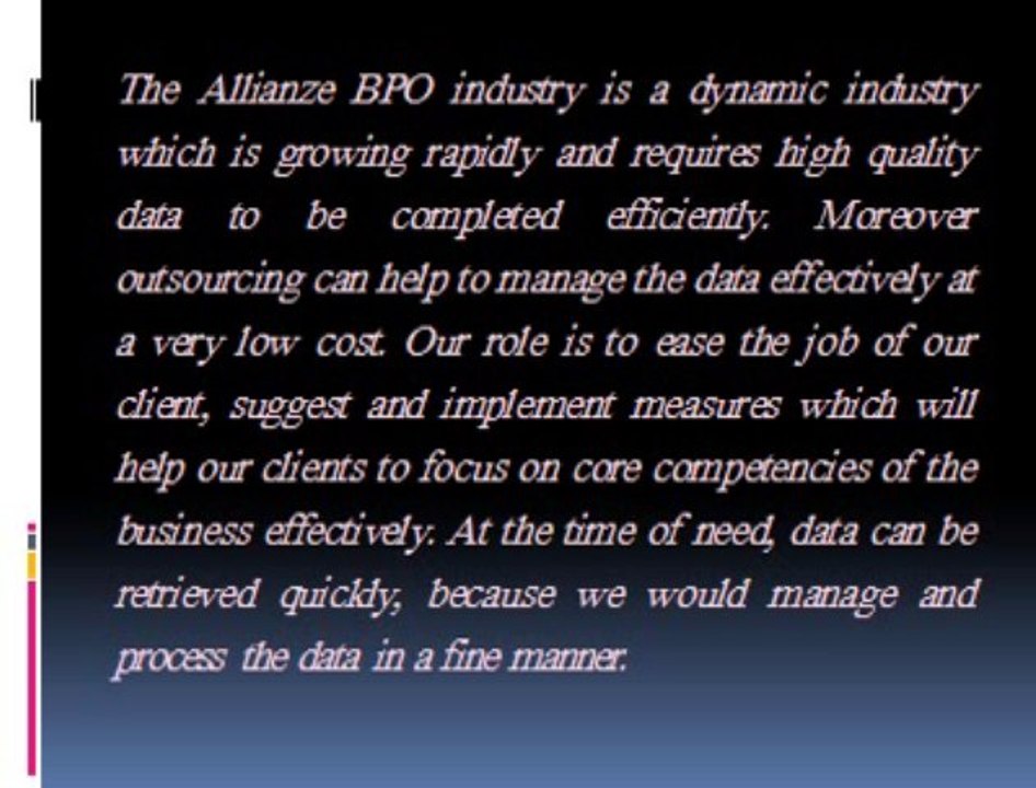 **Join Hands With Allianze bpo to Outsource Data Entry Works**