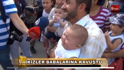 İKİZLER BABALARINA KAVUŞTU 8.GÜN HABER