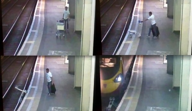 Londres : il jette un chariot sur les voies avant le passage du métro !
