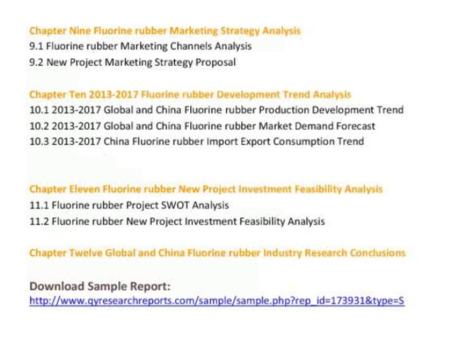 Global And China Fluorine Rubber Industry 2013