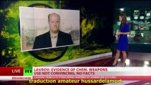 RT.  Sergei Lavrov : les preuves sur la Syrie sont insuffisantes S/T