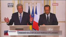 Conférence de presse de François Hollande suite à la visite d'Etat de M. Joachim Gauck