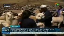 Nevadas en Perú dejan un muerto y más de 80 mil afectados