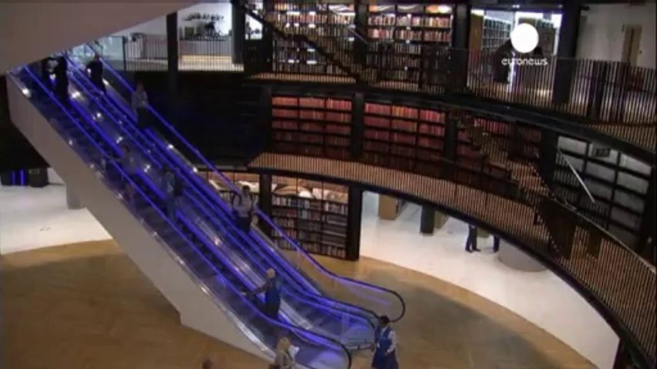 Malala opens Europe's largest library