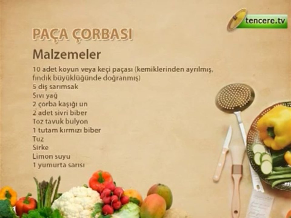 Paça Çorbası Tarifi - Yemek Tarifi